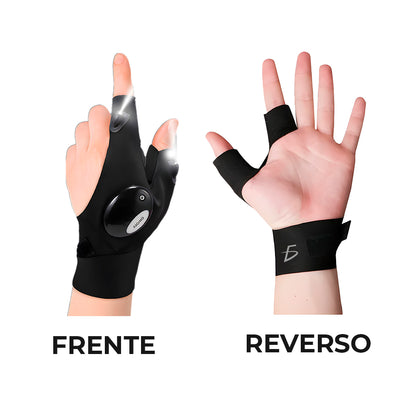 Guantes LED Impermeables para Reparaciones Nocturnas, Pesca y Camping
