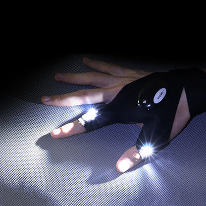 Guantes LED Impermeables para Reparaciones Nocturnas, Pesca y Camping